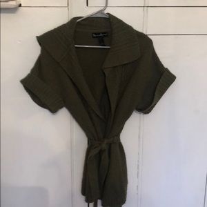 Army green sweater